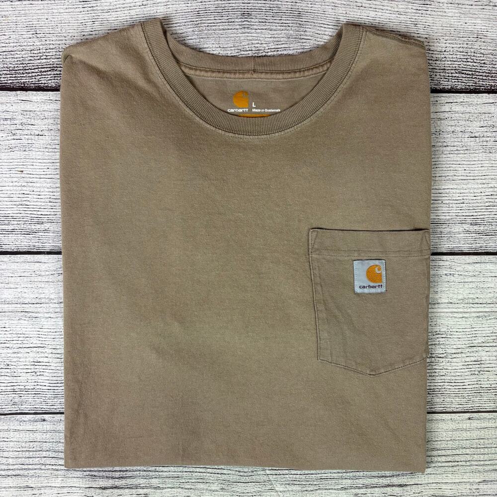 Carhartt Light Brown Short Sleeve Pocket T-shirt